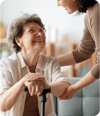 satisfied senior transition client